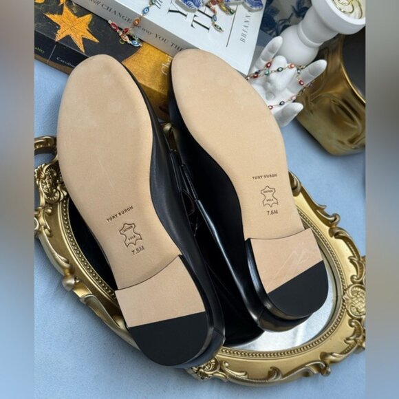 🆕 TORY BURCH 🧿 NWOB Eleanor Loafer, Perfect Black - Sz 7.5 - Picture 15 of 15